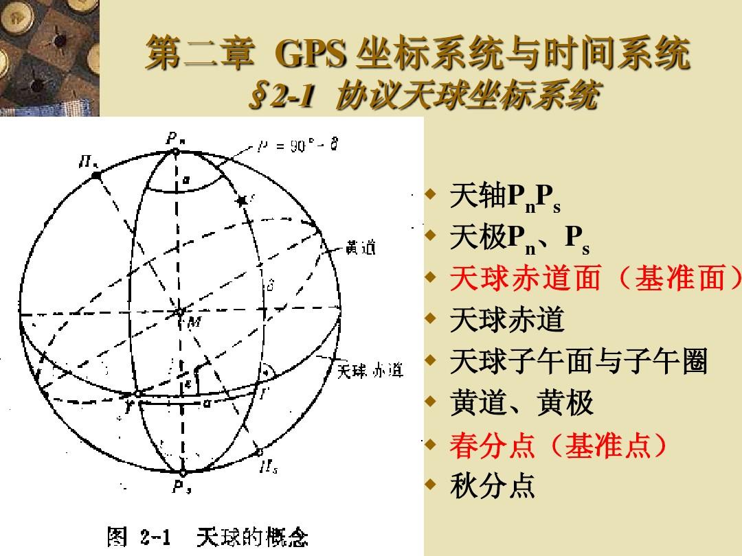 第二章 GPS 坐标系统与时间系统PPT